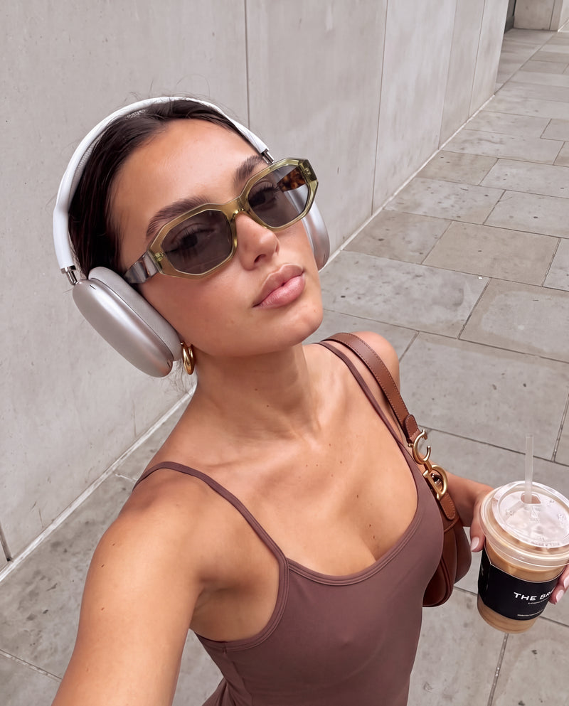 Sonnenbrille Damen Sculpt ~ Grün T-Schwarz