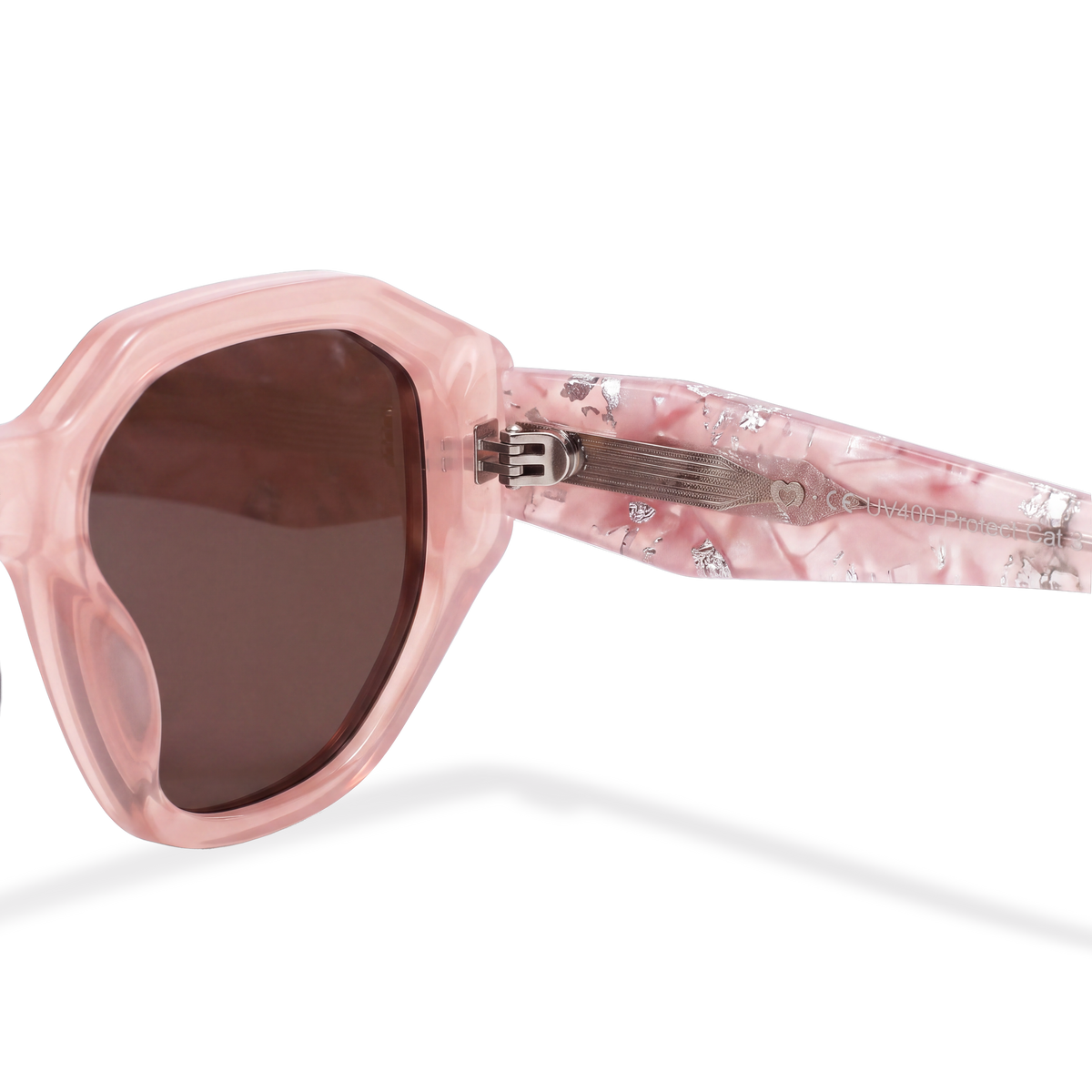 Lunettes de soleil femme Sculpt ~ rose T-marron