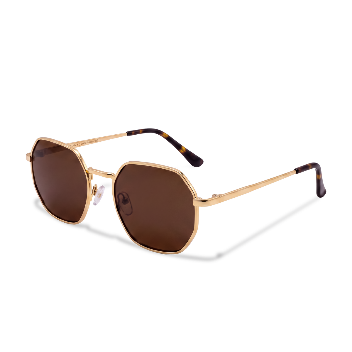 Lunettes de soleil pour femme Silhouette ~ doré-marron