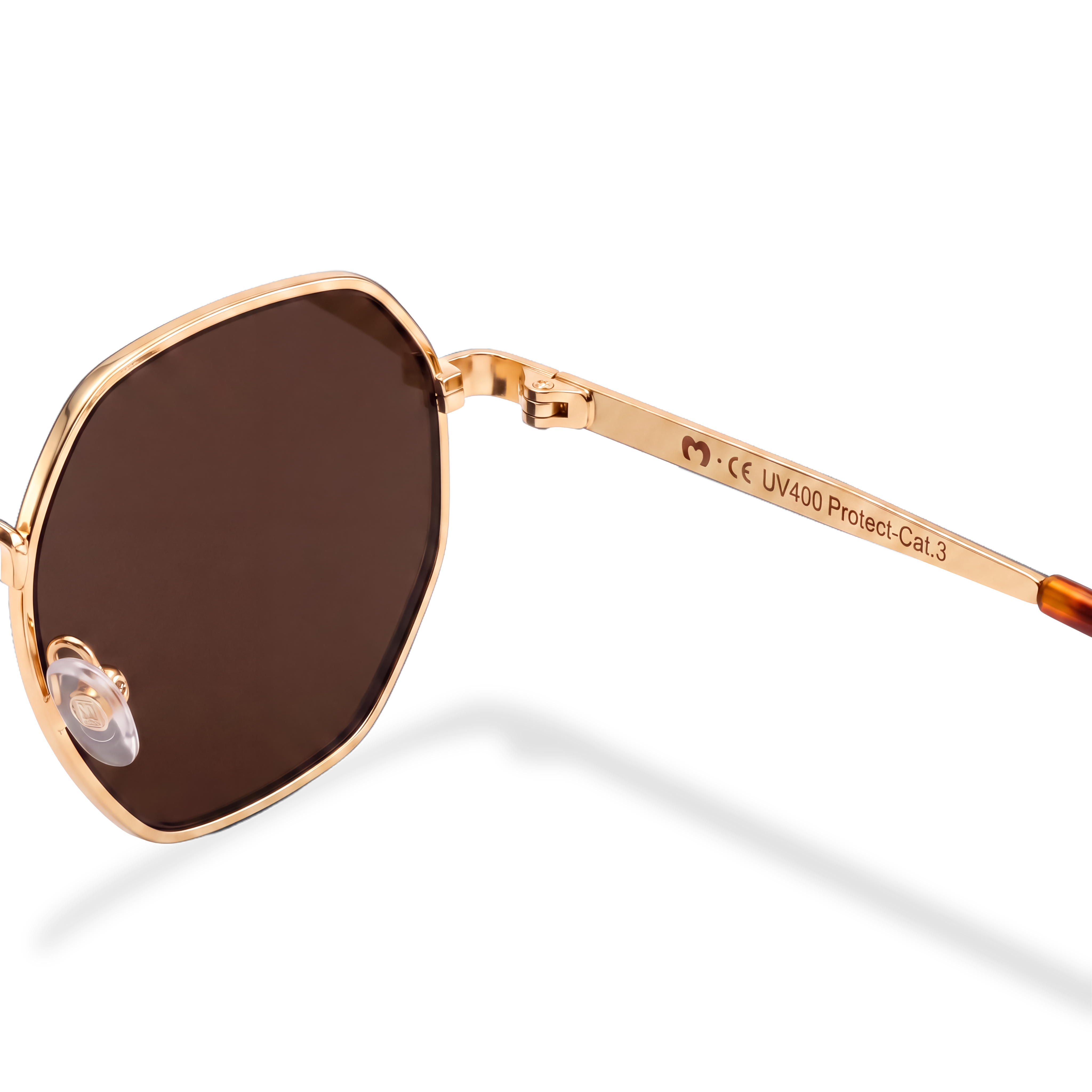 Lunettes de soleil pour femme Silhouette ~ doré-marron
