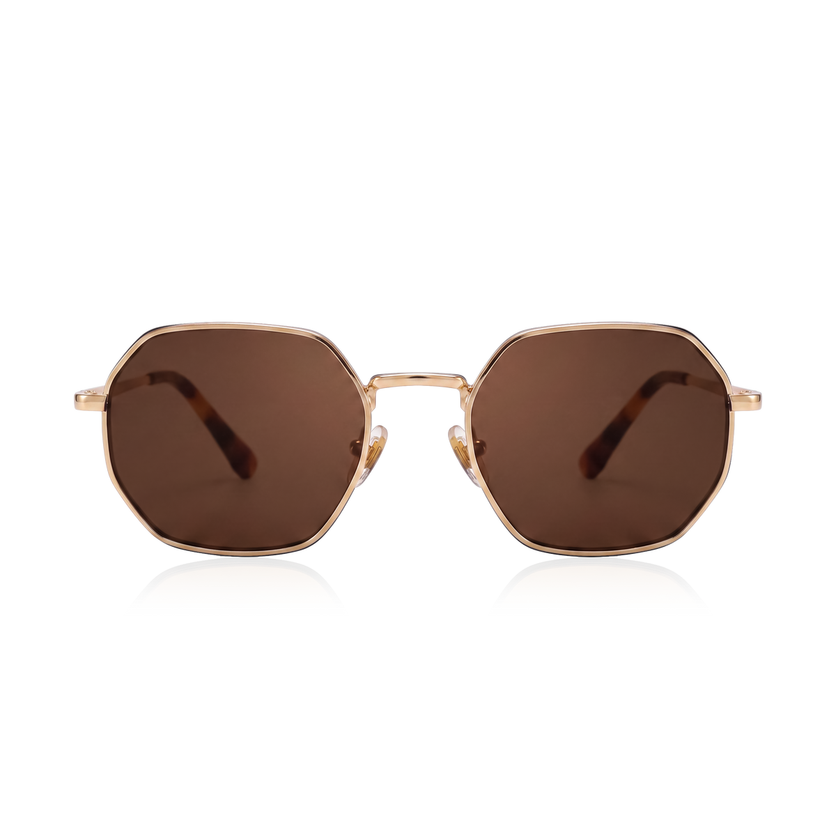 Lunettes de soleil pour femme Silhouette ~ doré-marron