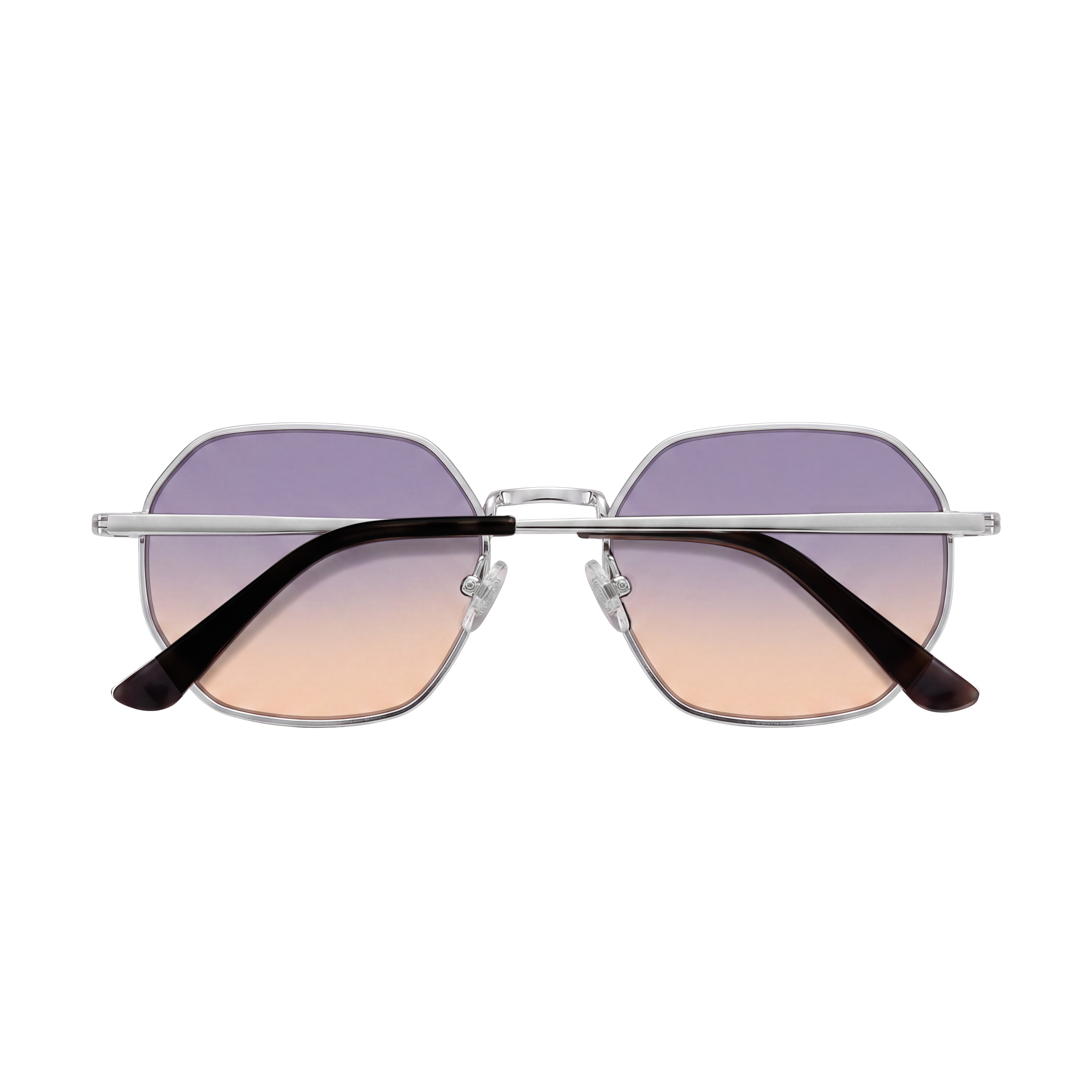 Lunettes de soleil femme Silhouette ~ Argent-Bleu T