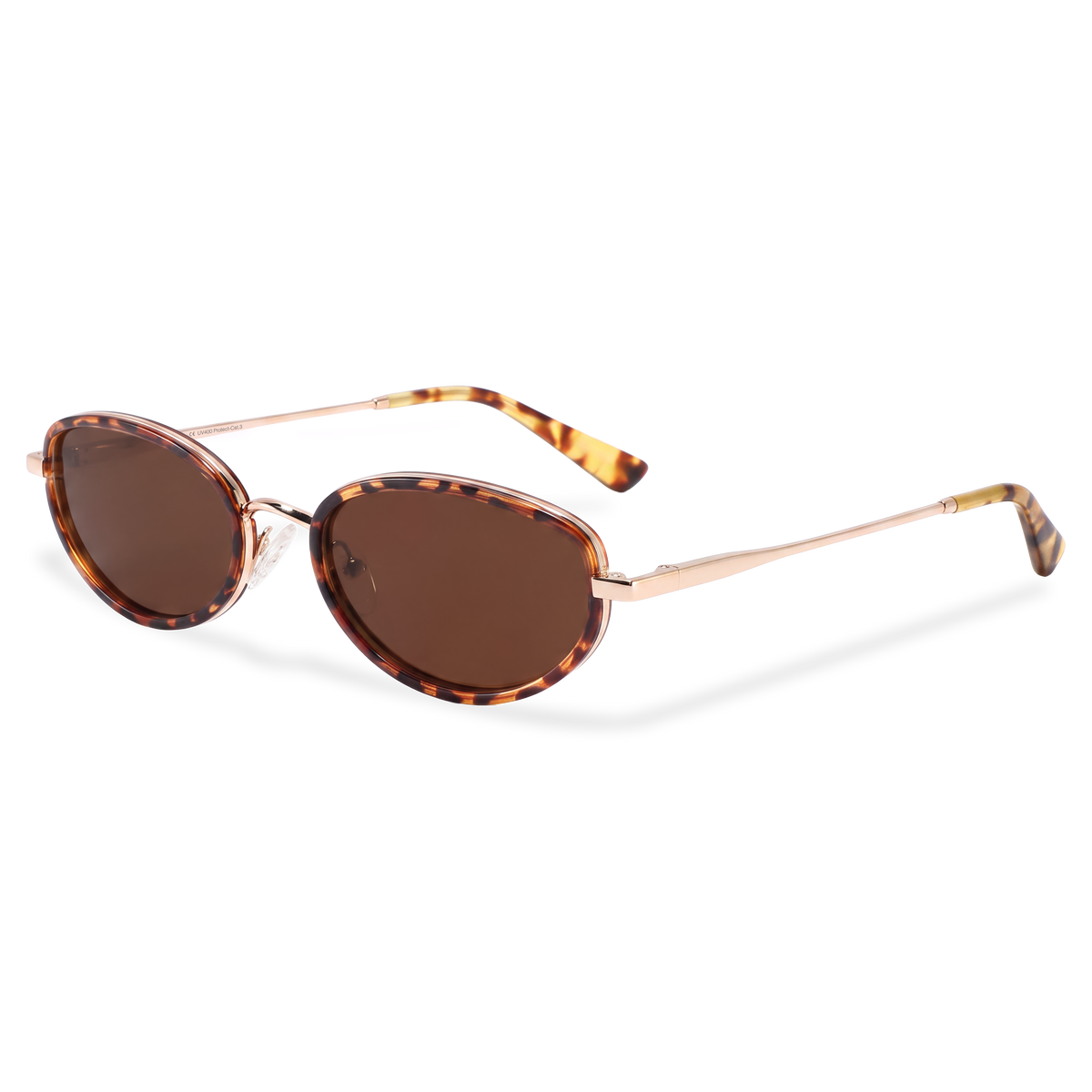 Lunettes de soleil femme Contour ~ Doré-Marron