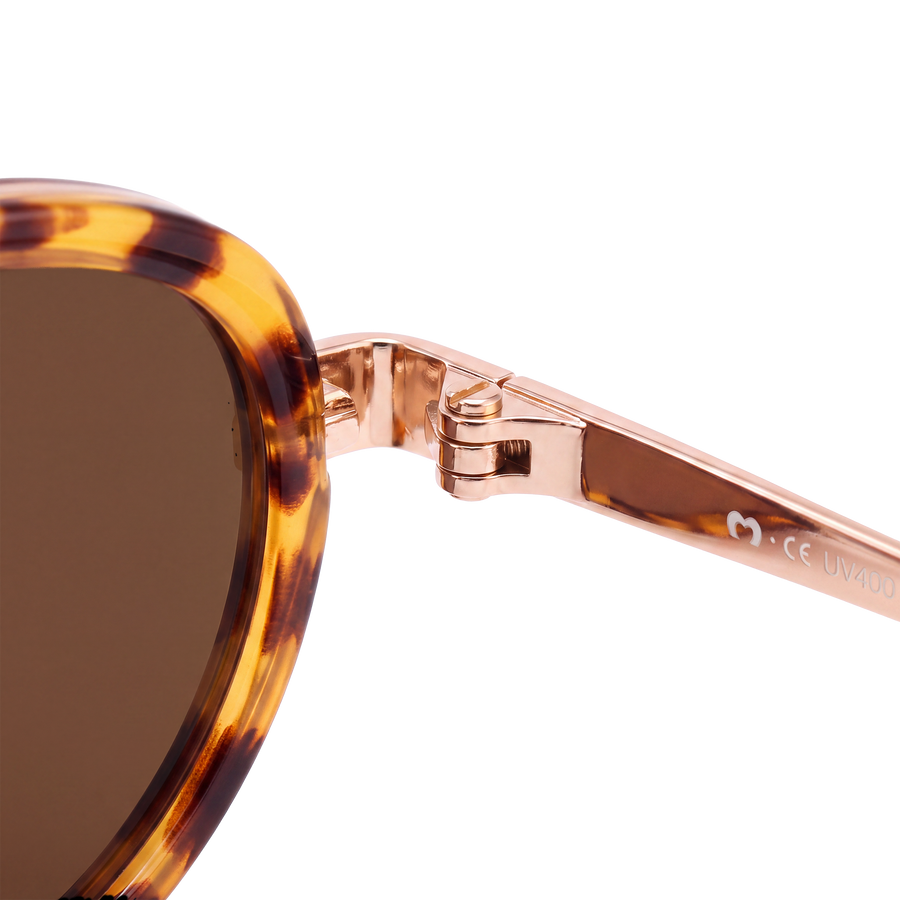 Occhiali da sole da donna Contour ~ Dorato-Marrone