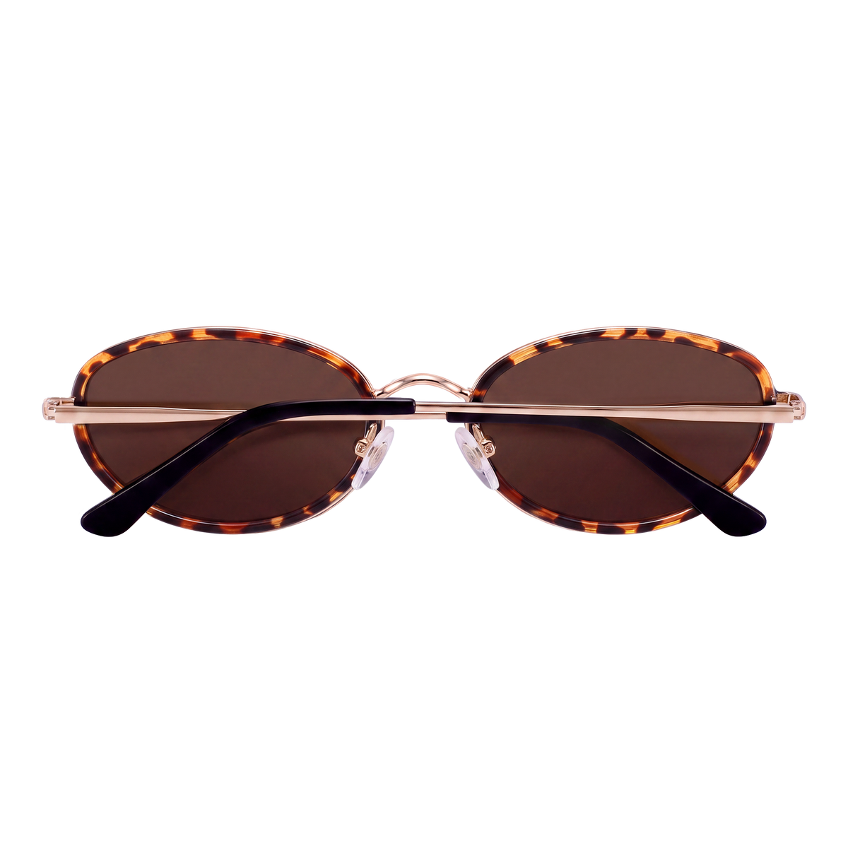 Lunettes de soleil femme Contour ~ Doré-Marron