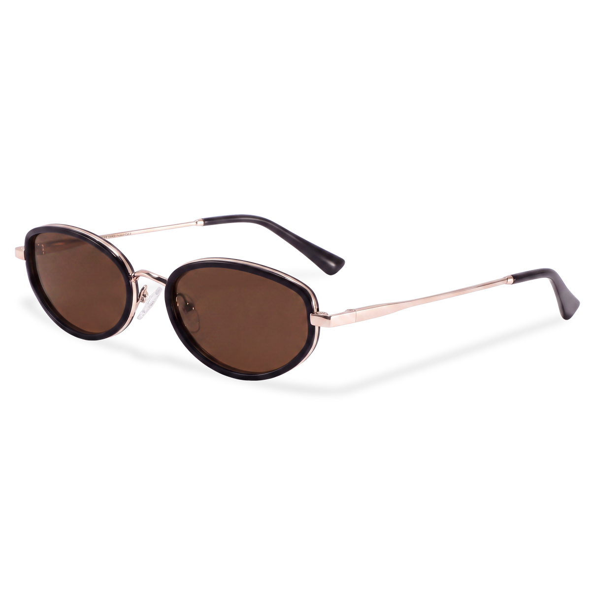 Lunettes de soleil femme Contour ~ Doré-Marron