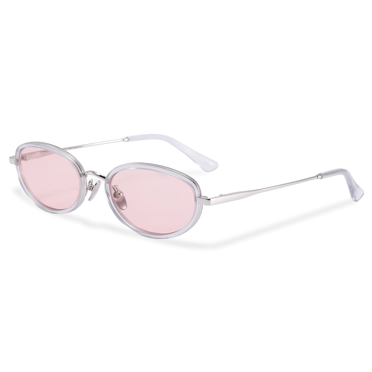 Lunettes de soleil pour femme Contour ~ Argent-Rose