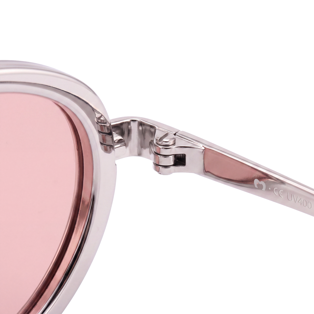 Lunettes de soleil pour femme Contour ~ Argent-Rose