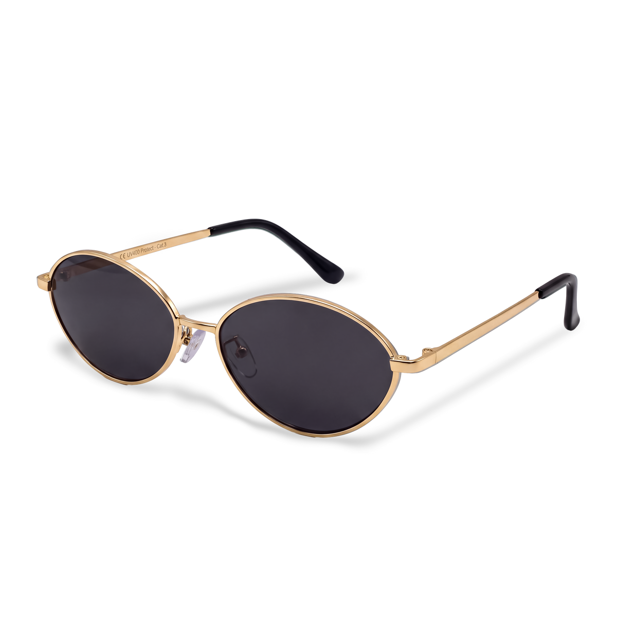 Lunettes de soleil femme Loop ~ dorées et noires