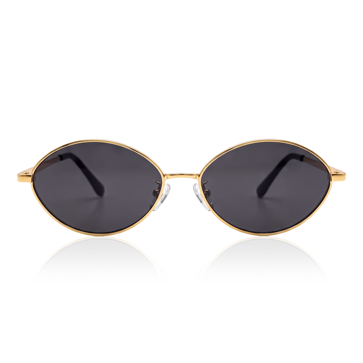 Lunettes de soleil femme Loop ~ dorées et noires