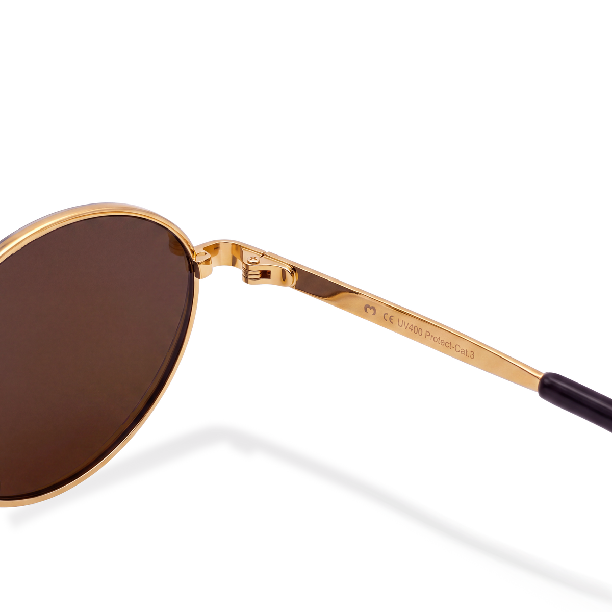 Lunettes de soleil pour femme Loop ~ doré-marron
