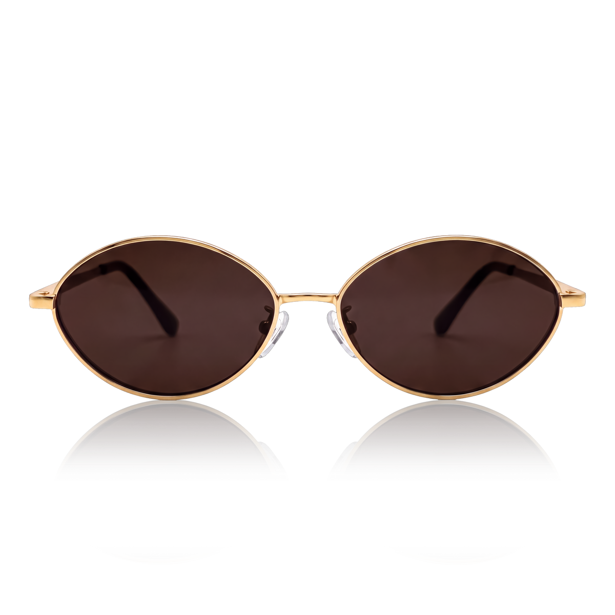 Lunettes de soleil pour femme Loop ~ doré-marron