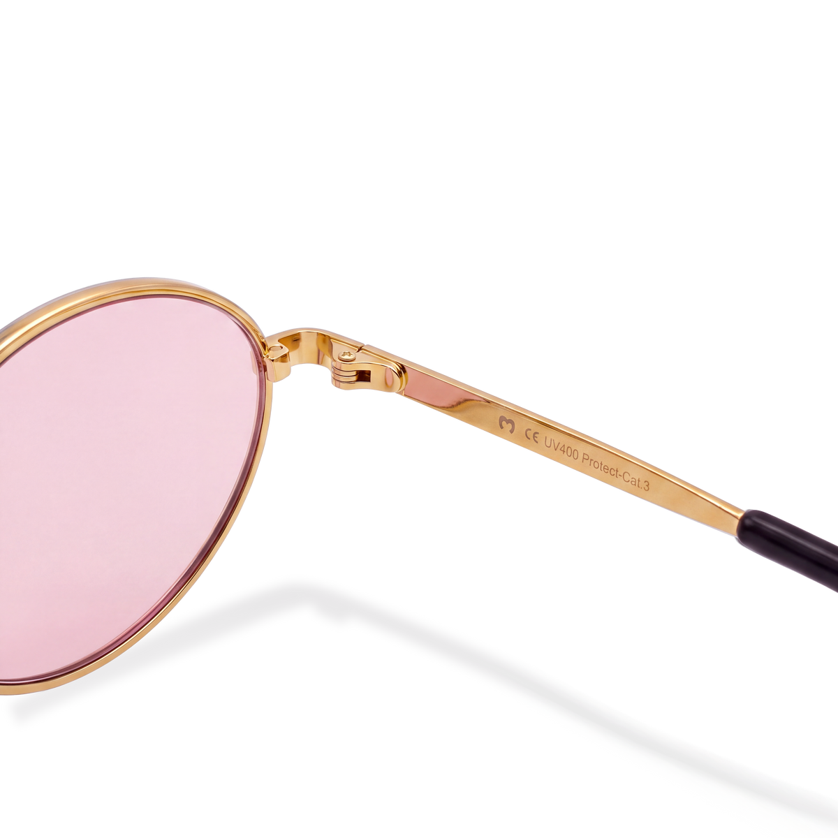 Lunettes de soleil femme Loop ~ doré-rose