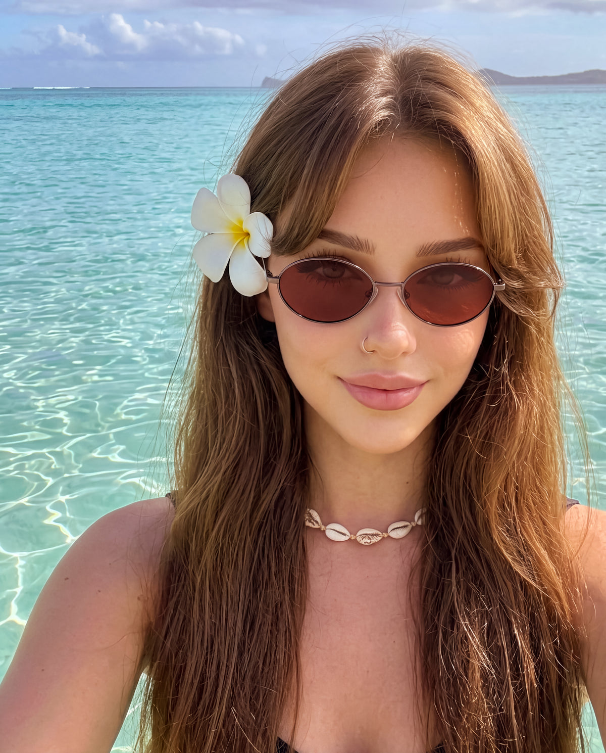 Lunettes de soleil femme Loop ~ gris-brun