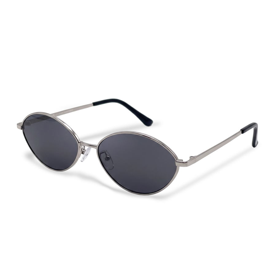 Occhiali da sole donna Loop ~ argento-nero