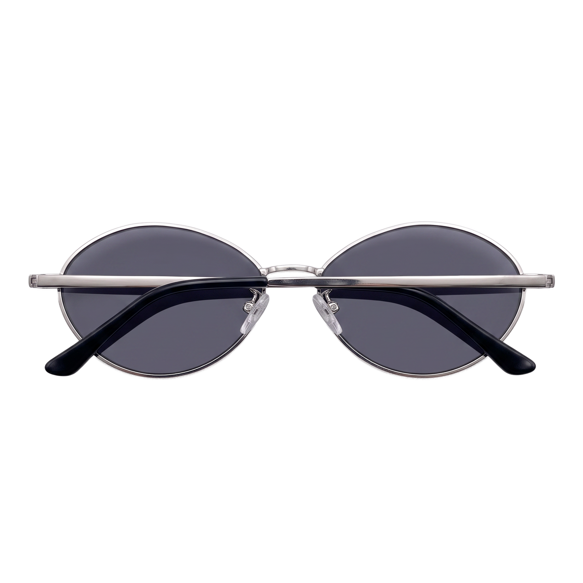 Lunettes de soleil pour femme Loop ~ argent-noir