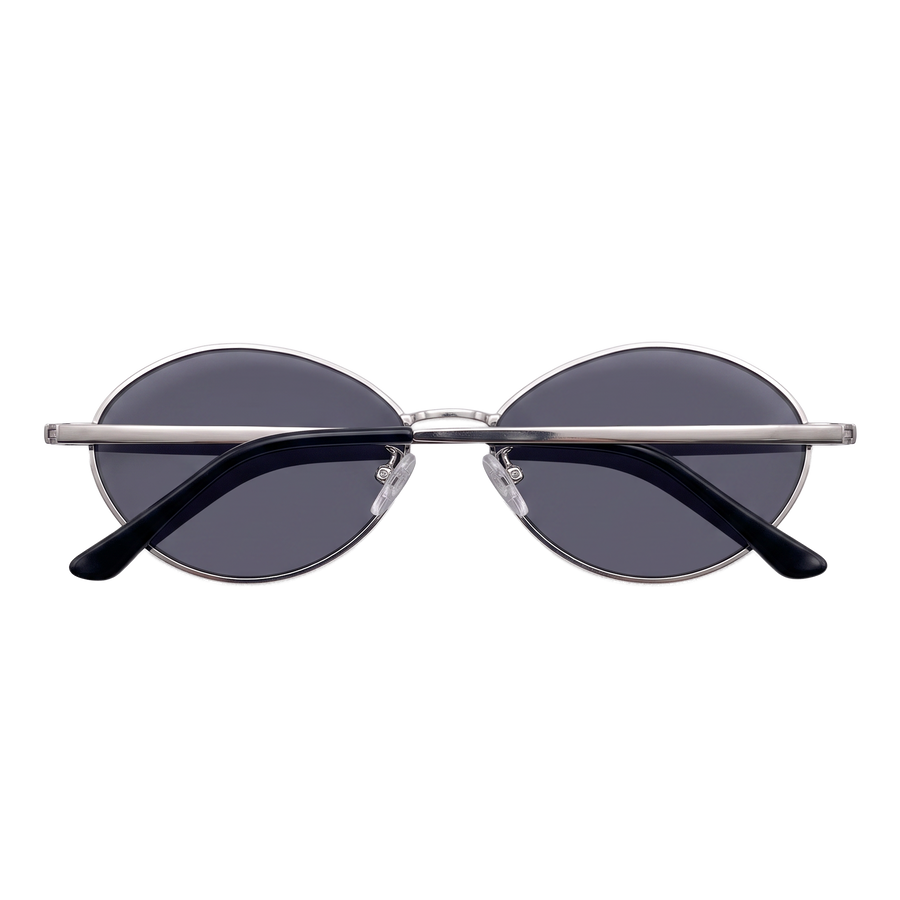 Occhiali da sole donna Loop ~ argento-nero