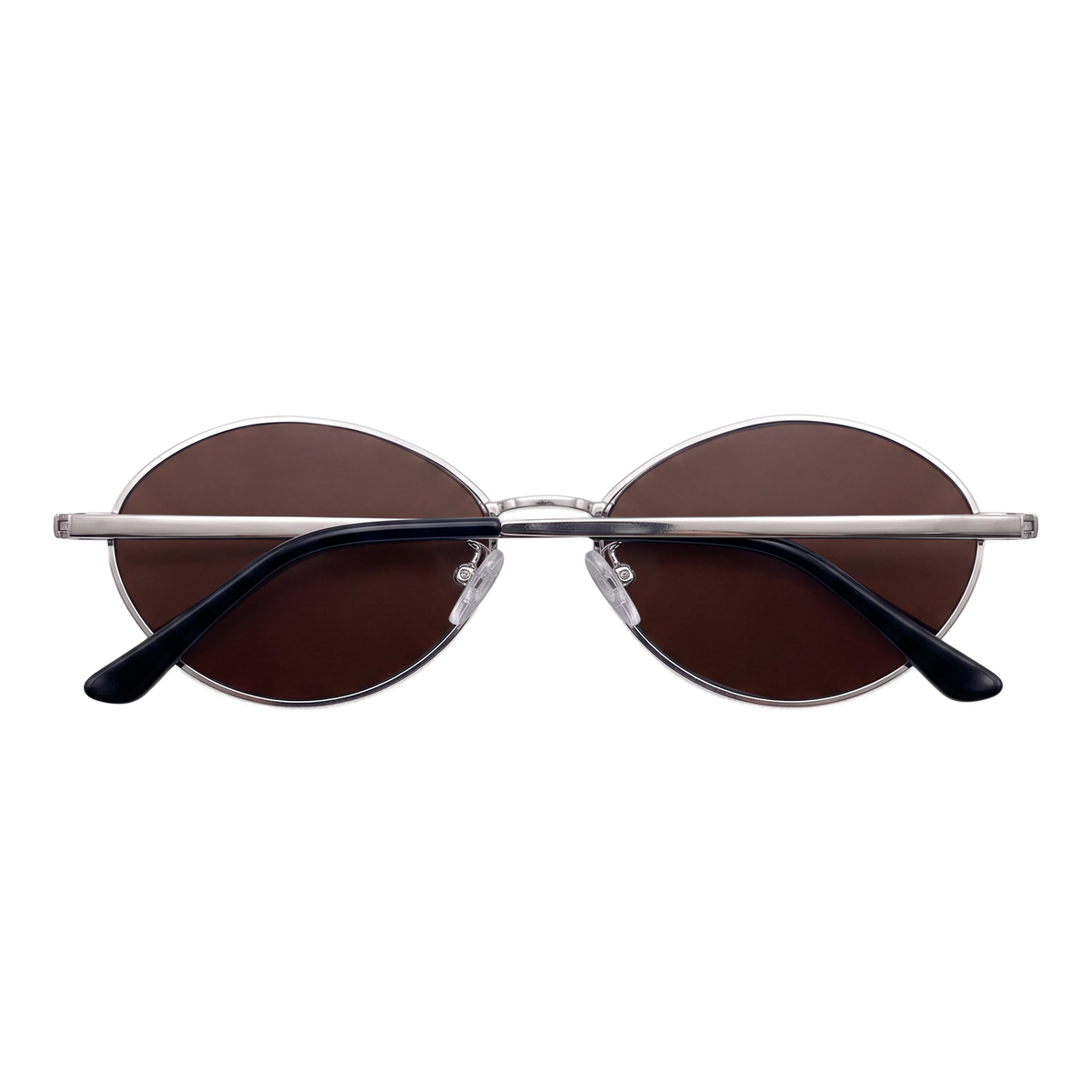 Lunettes de soleil pour femme Loop ~ Argent-Marron