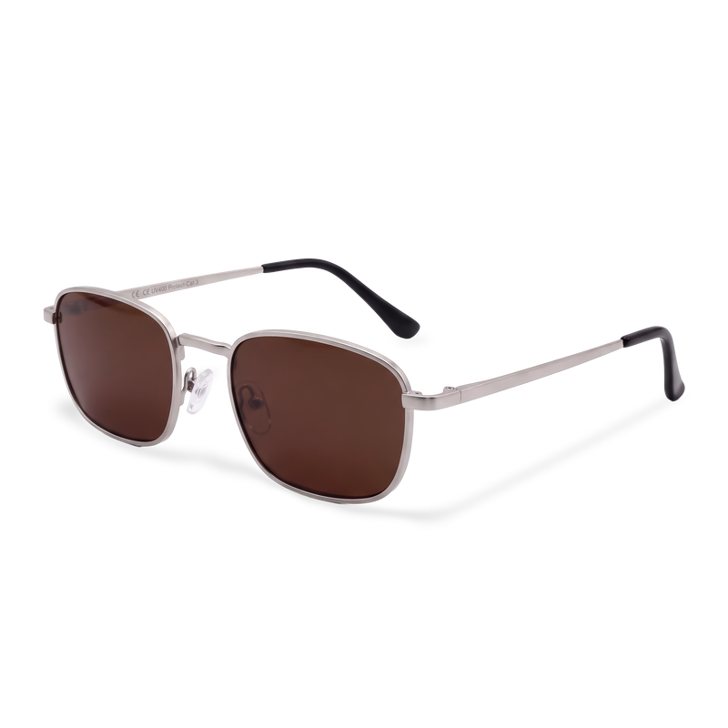 Sonnenbrille für Damen Siren ~ Silber-Braun