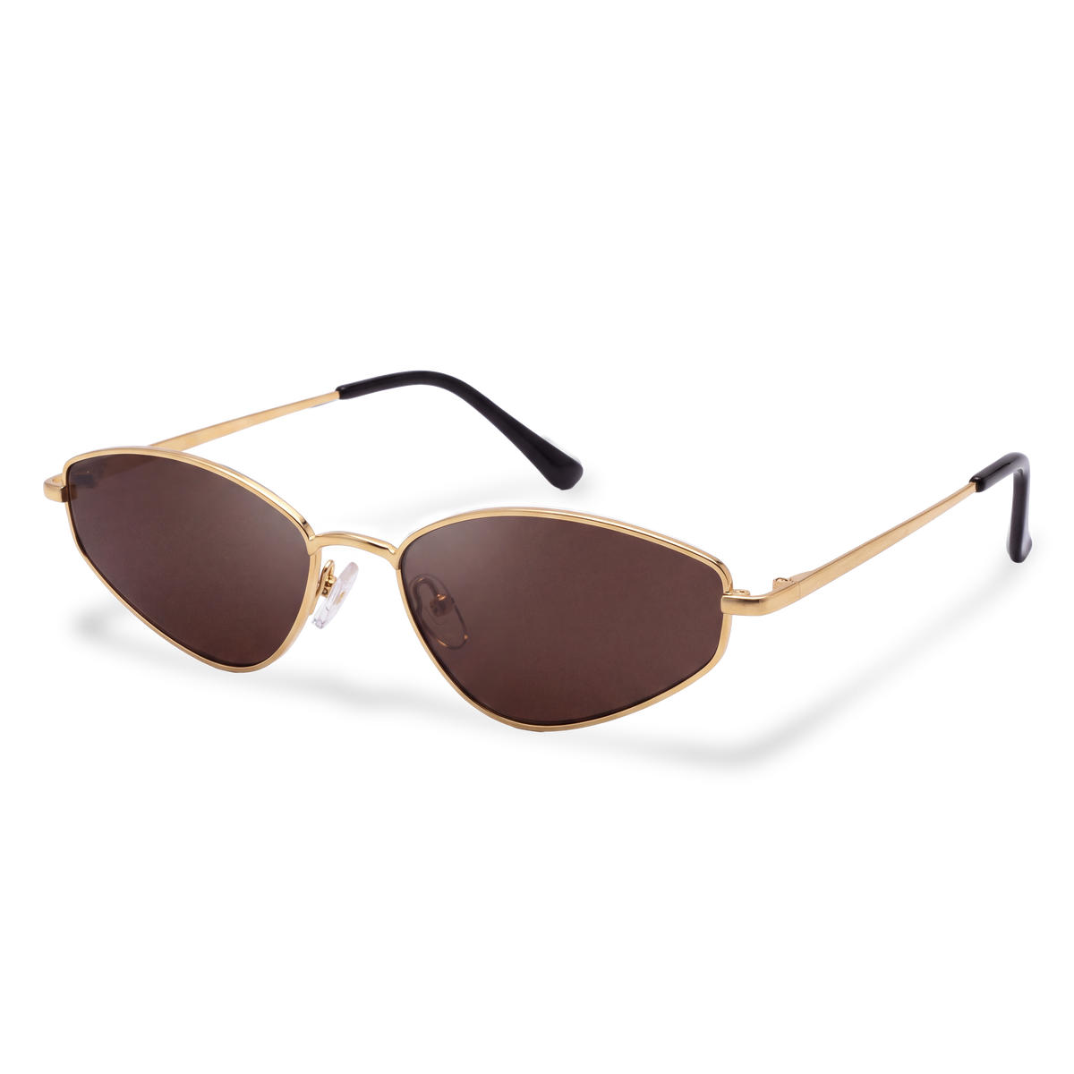 Lunettes de soleil femme Soleil ~ Doré-Marron