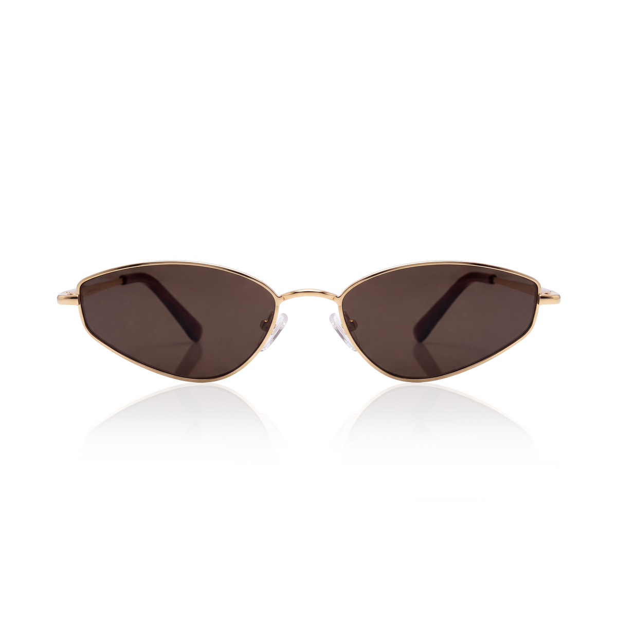 Lunettes de soleil femme Soleil ~ Doré-Marron