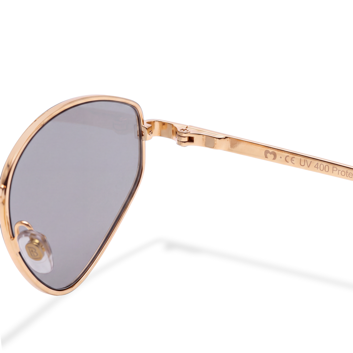 Lunettes de soleil femme Soleil ~ doré-gris