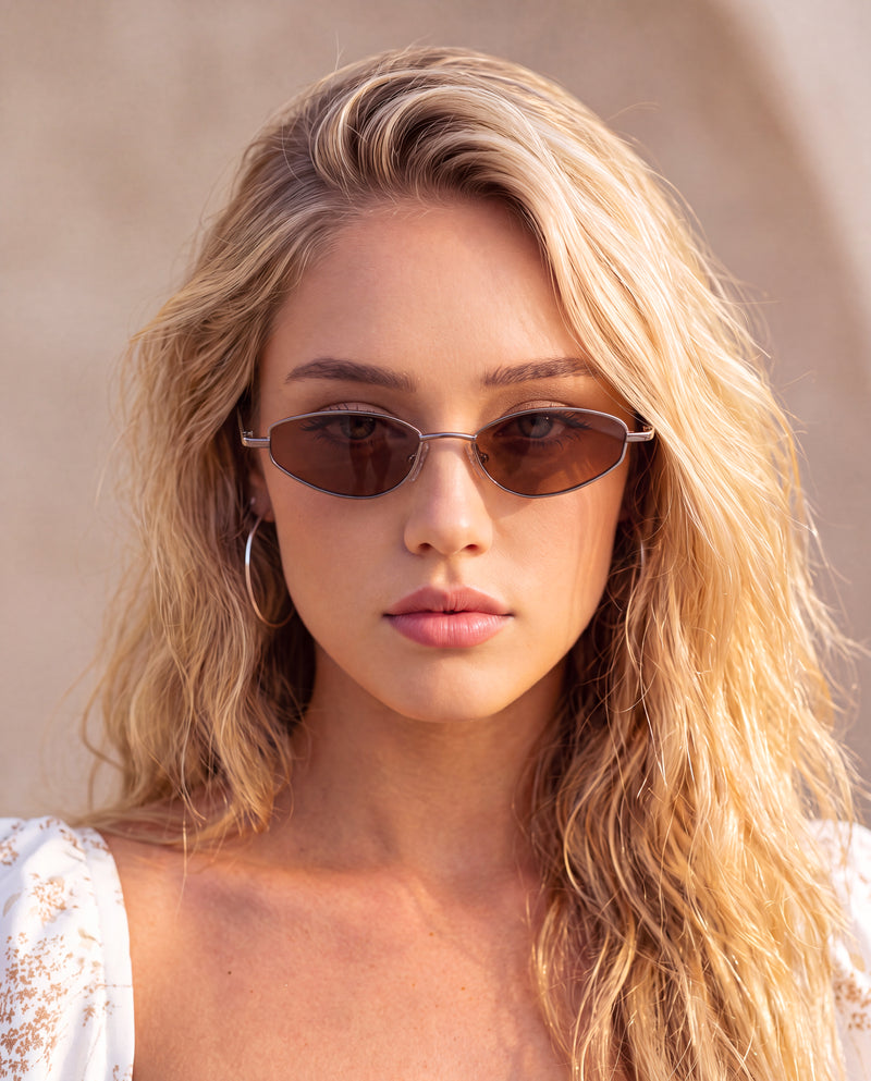 Sonnenbrille für Damen Soleil ~ Grau-Braun