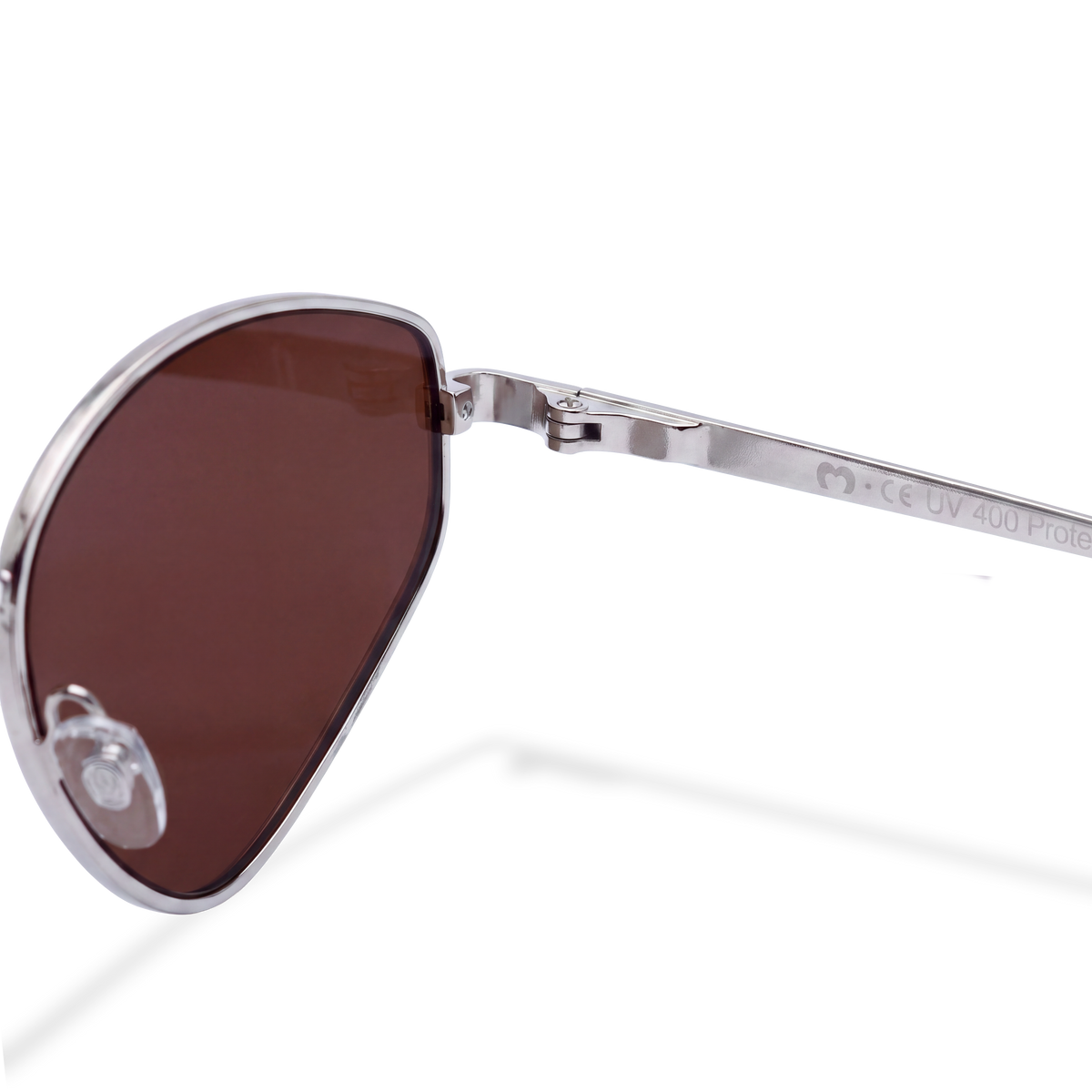 Lunettes de soleil femme Soleil ~ argent-marron