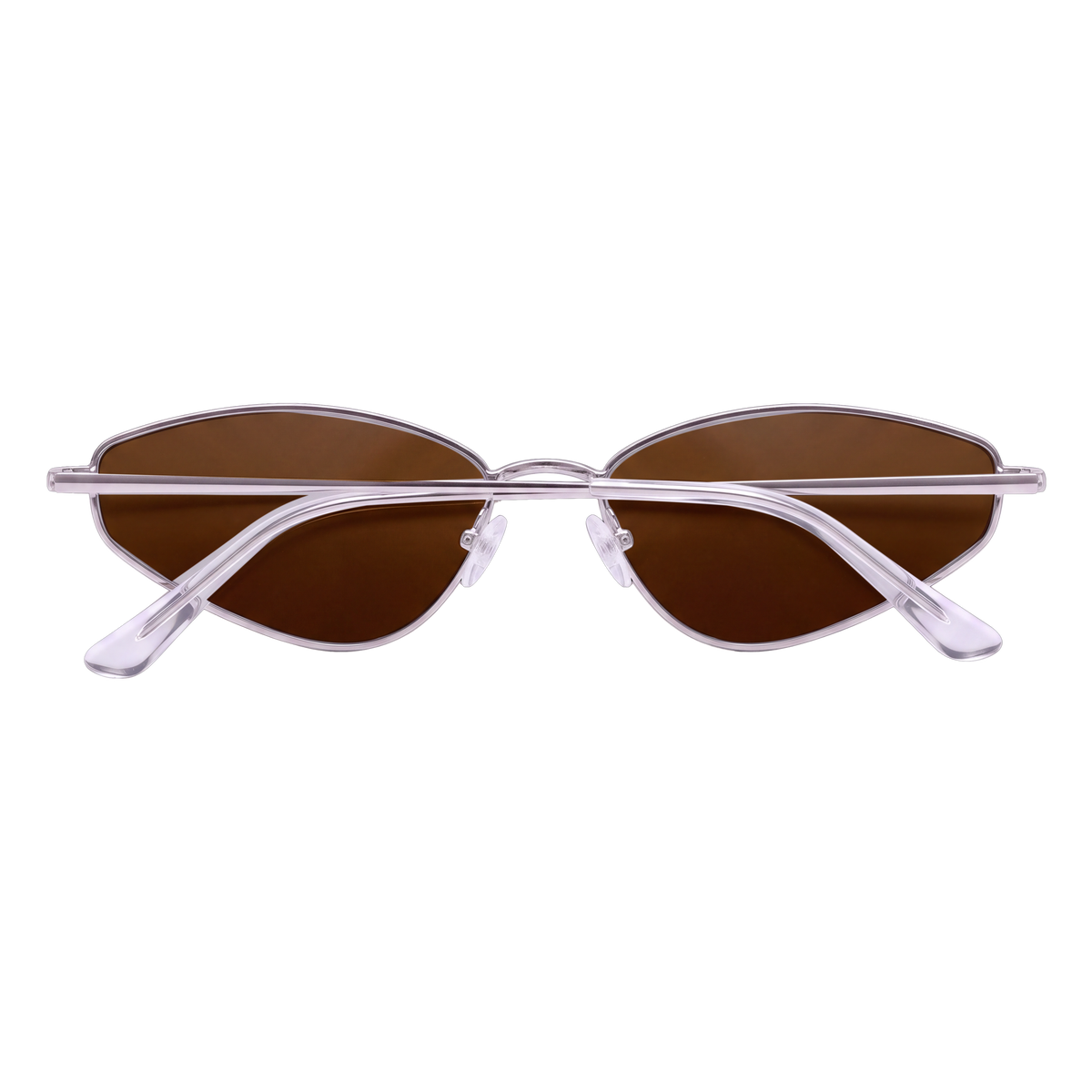 Lunettes de soleil femme Soleil ~ argent-marron