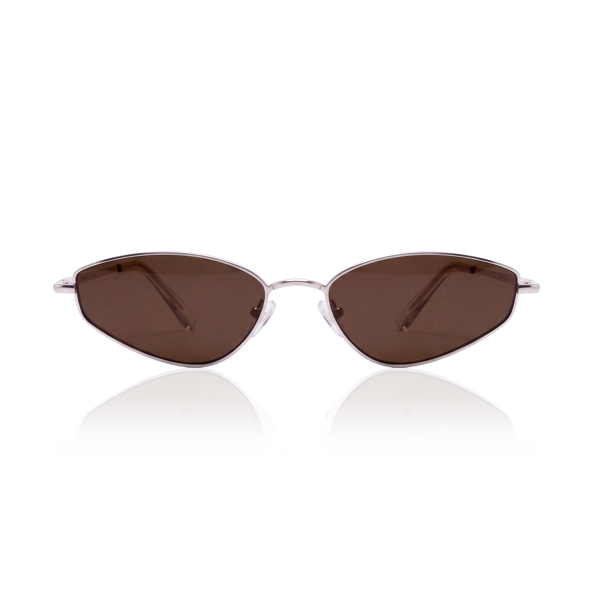 Lunettes de soleil femme Soleil ~ argent-marron