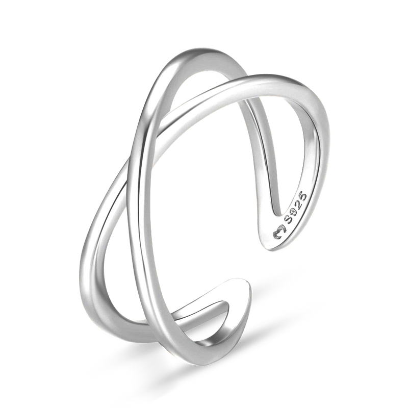 Bague midi double