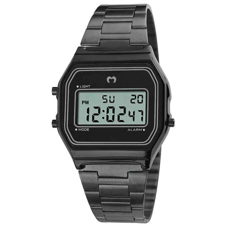 Vintage-Digitaluhr ~ Schwarz