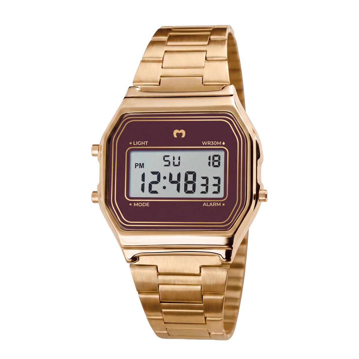 Montre numérique vintage ~ Gold-Vino