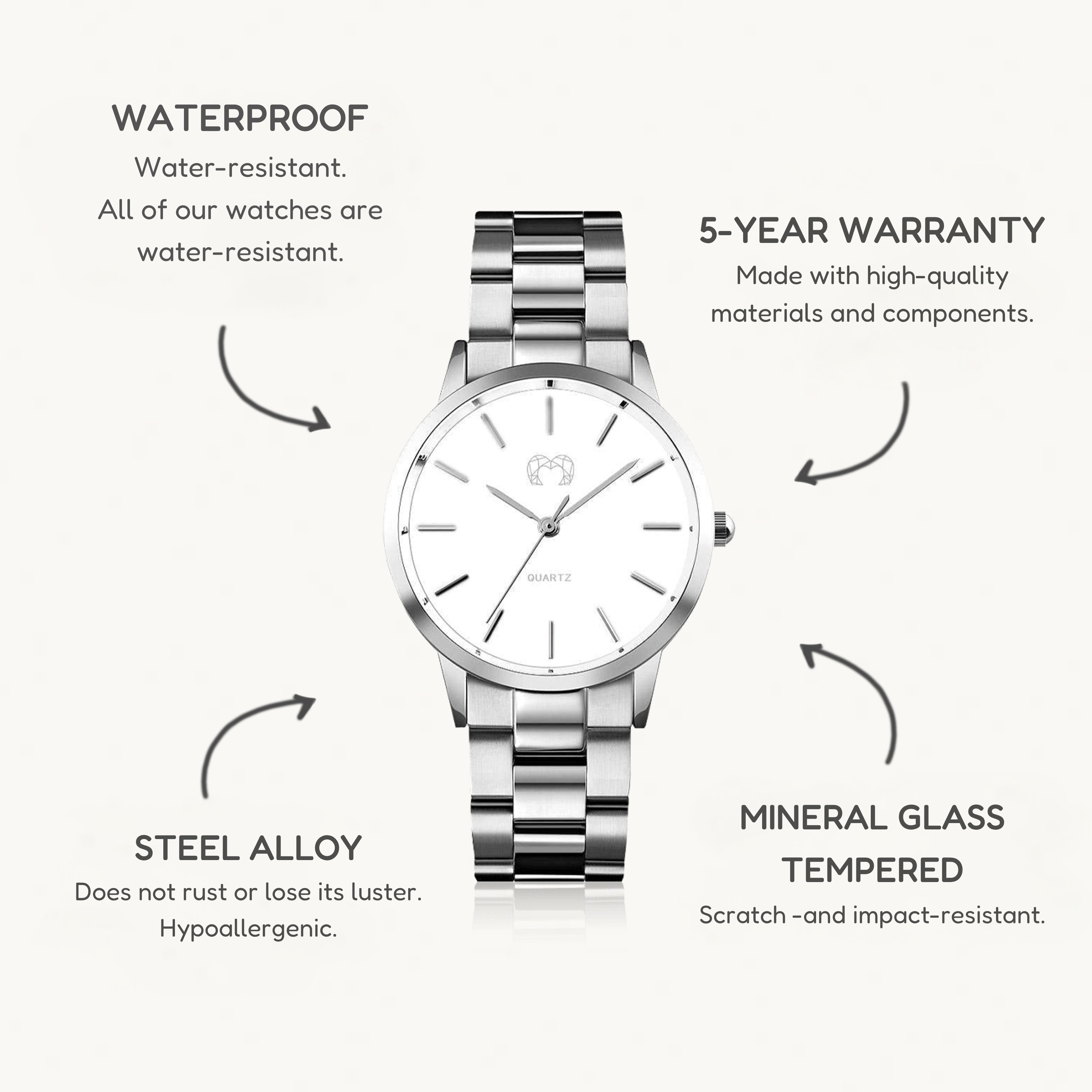 California Watch ~ SilverWhite