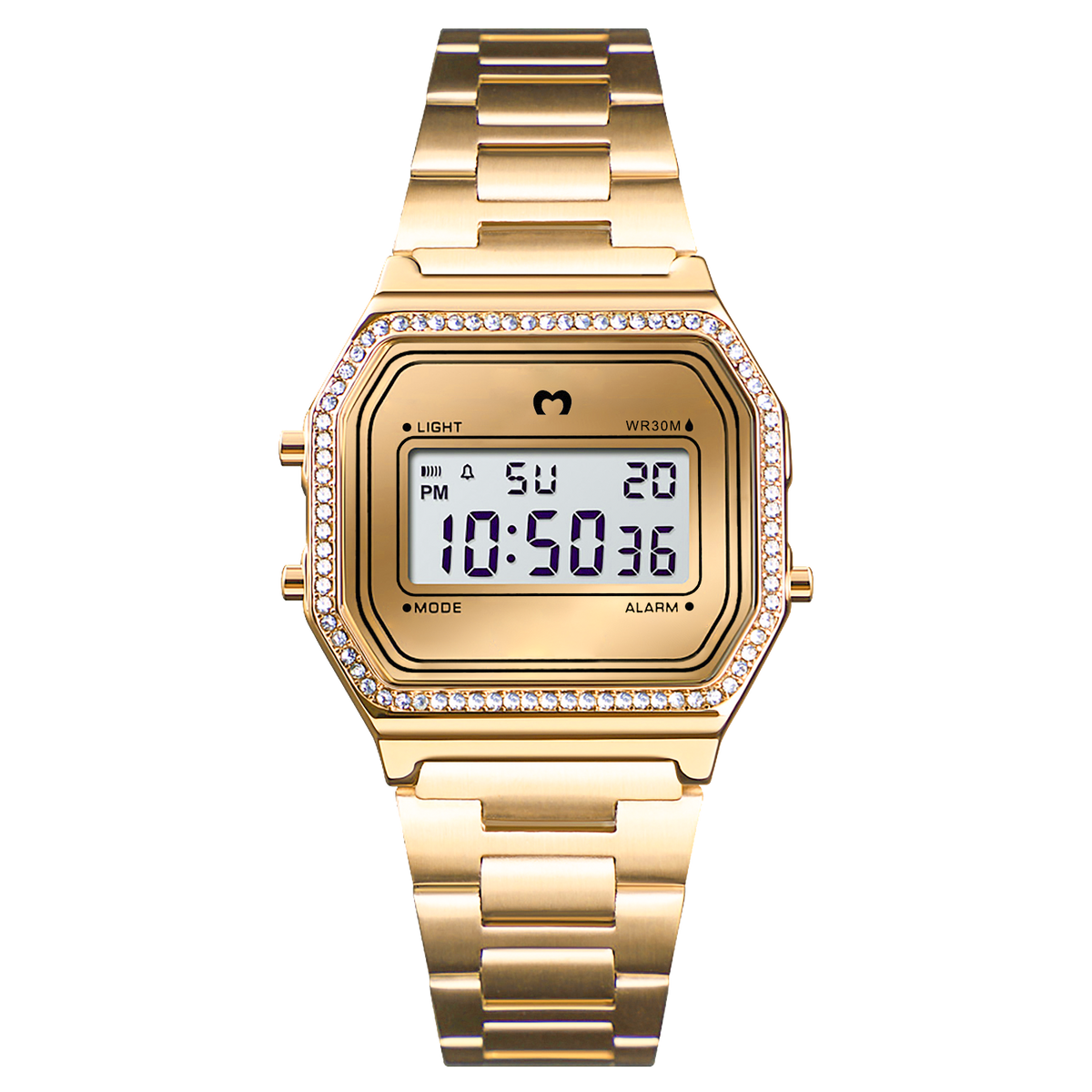 Montre digitale Vintage Brillo ~ Or