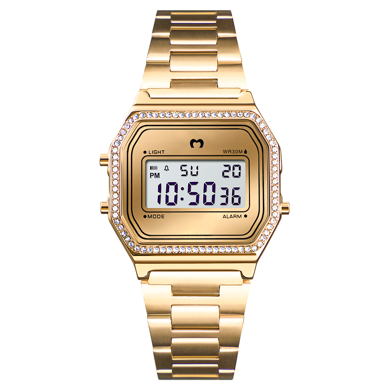 Montre digitale Vintage Brillo ~ Or