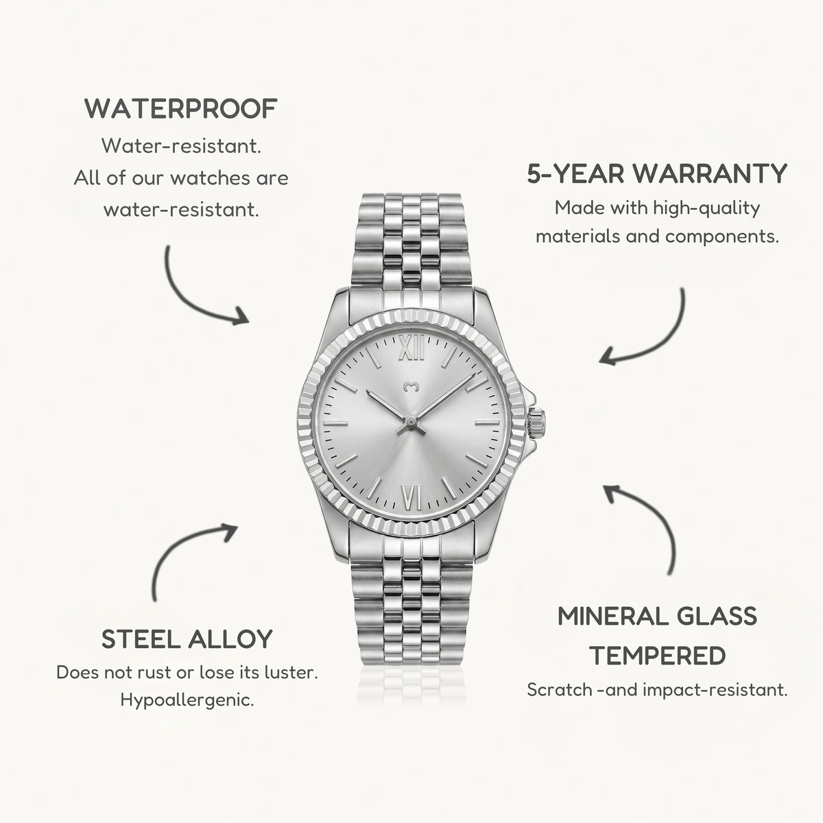 Century Watch ~ Silver