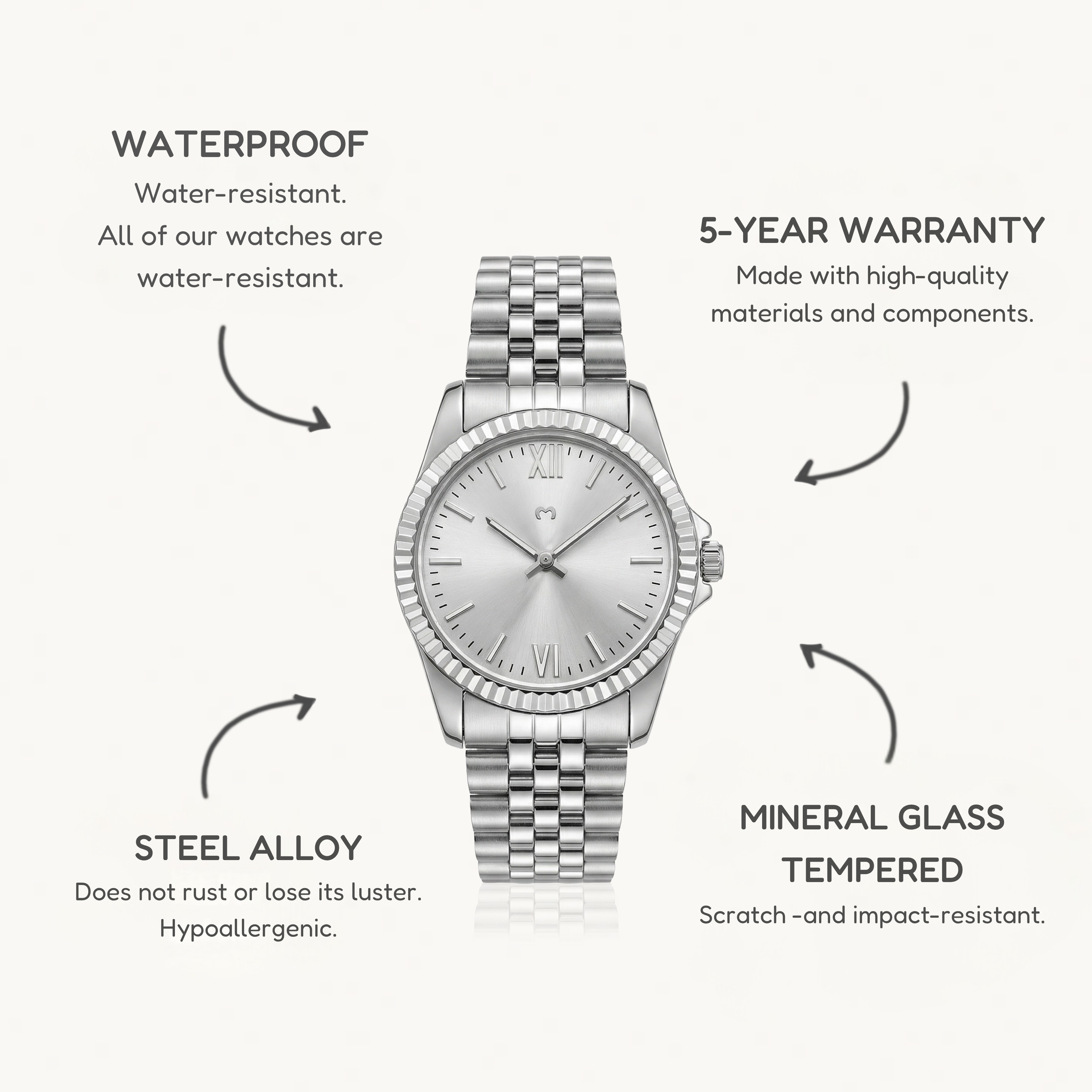 Century Watch ~ Silver