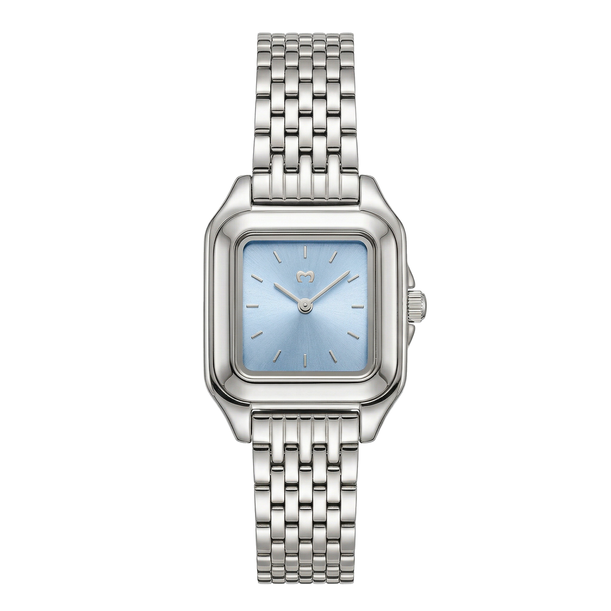 Montre ~ Hampton Silver-Soft Blue