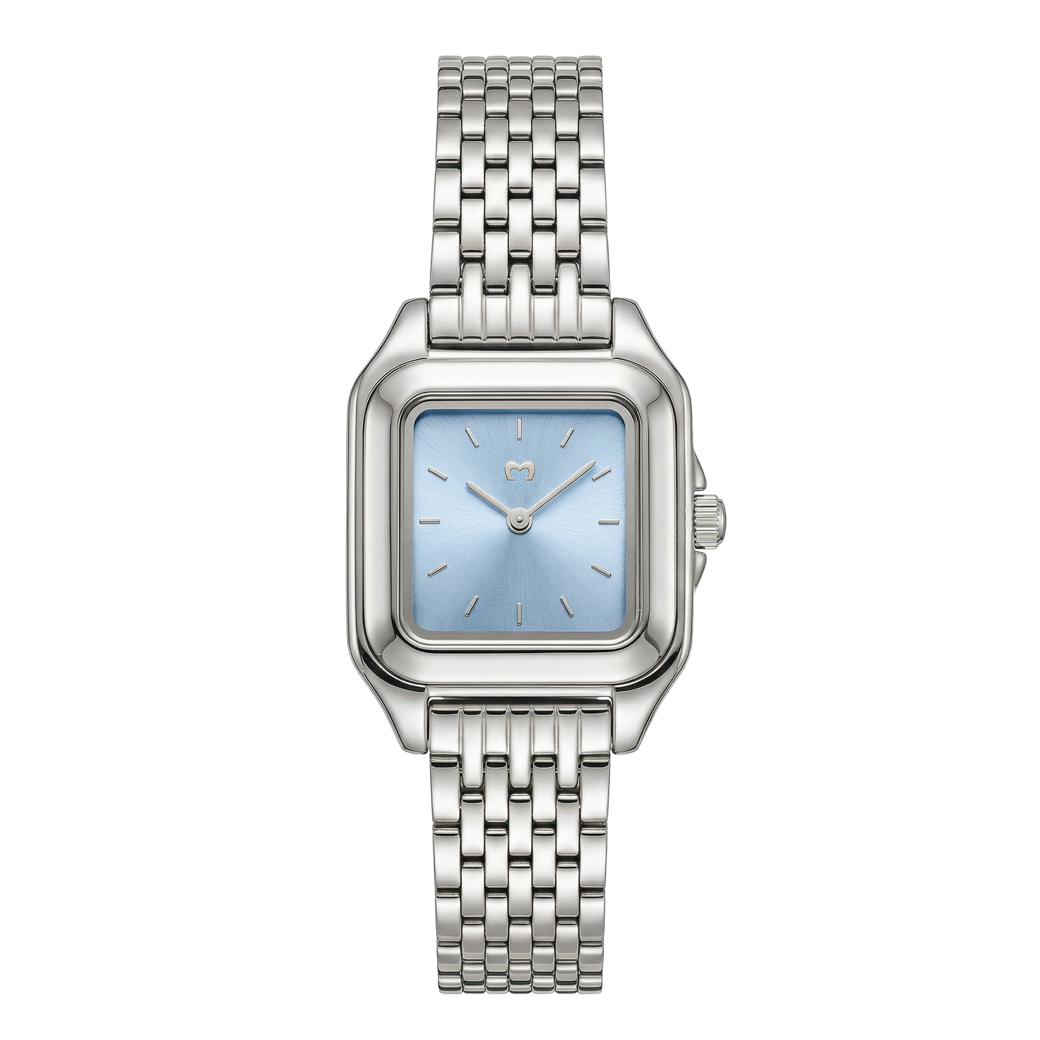 Montre ~ Hampton Silver-Soft Blue