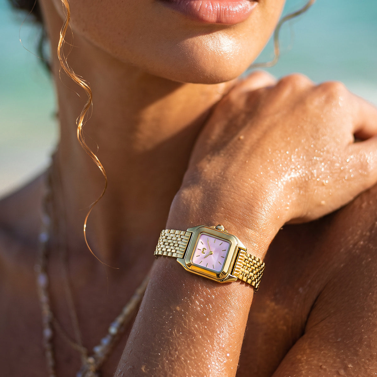 Montre ~ Hampton Gold-Pink