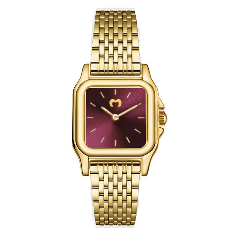 Montre ~ Hampton Or-Grenat
