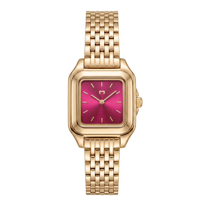 Hampton-Uhr ~ Gold-Granat