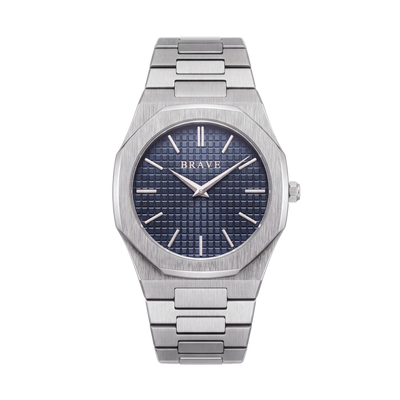 Empire ~ Orologio BRAVE argento-blu navy