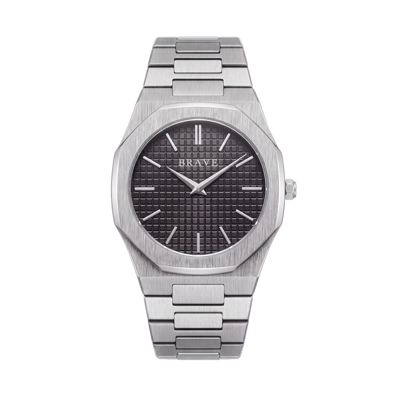 Empire ~ Orologio Silver-Black BRAVE