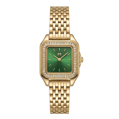 Montre Hampton Lux ~ Gold-Vert