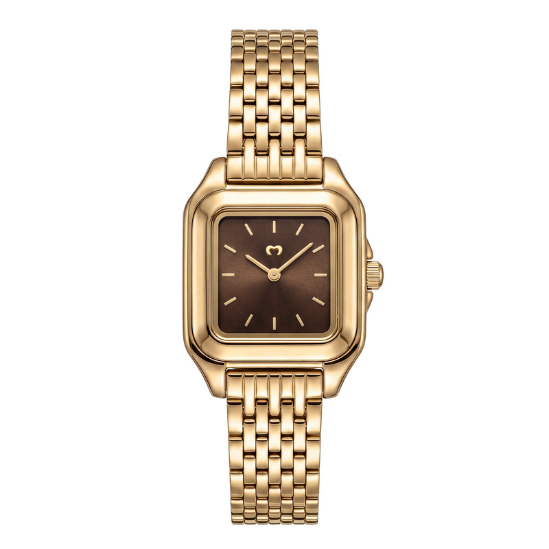 Montre ~ Hampton Gold-Brown