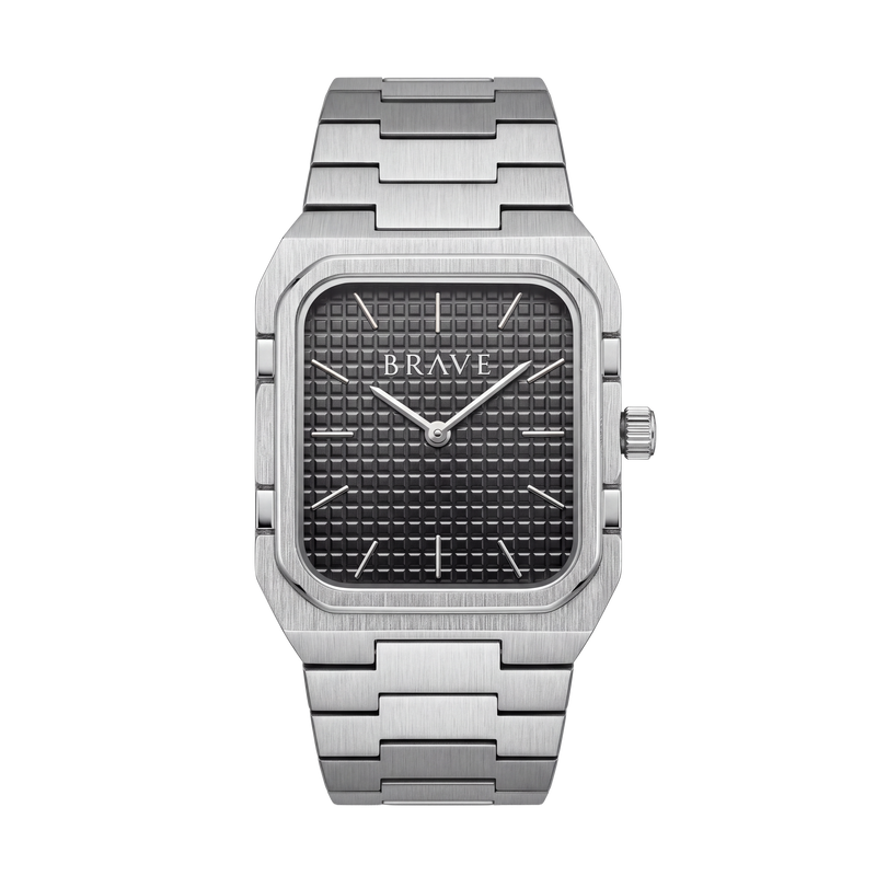 Brando ~ Orologio BRAVE argento-nero