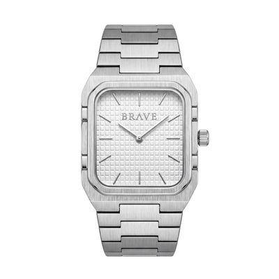 Brando ~ Montre BRAVE argent-blanc