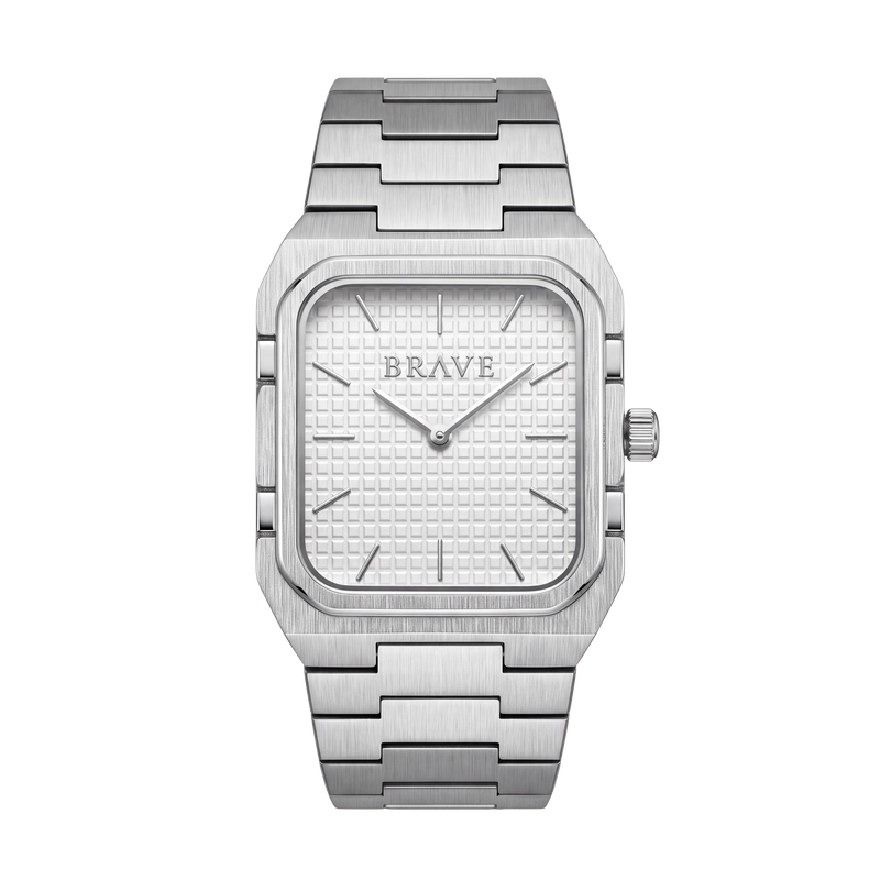 Brando ~ Orologio Silver-White BRAVE